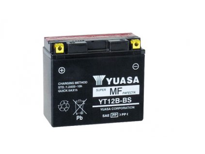 Motobaterie YUASA (originál) YT12B-BS, 12V,  10Ah