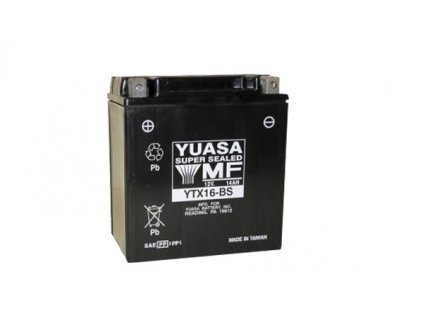 Motobaterie YUASA (originál) YTX16-BS, 12V,  14Ah