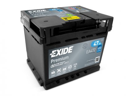 Autobaterie EXIDE Premium 47Ah, 450A, 12V, EA472