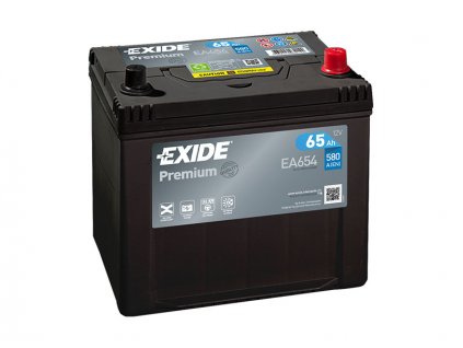 Autobaterie EXIDE Premium 65Ah, 580A, 12V, EA654