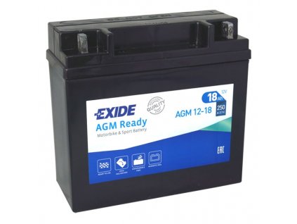 Motobaterie EXIDE BIKE AGM Ready 18Ah, 12V, AGM12-18 (GARDEN)