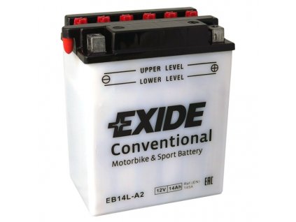 Motobaterie EXIDE BIKE Conventional 14Ah, 12V, EB14L-A2 / 12N14-3A