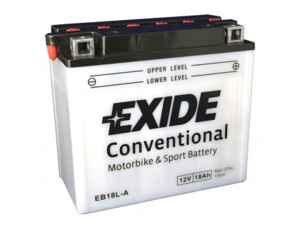 Motobaterie EXIDE BIKE Conventional 18Ah, 12V, EB18L-A