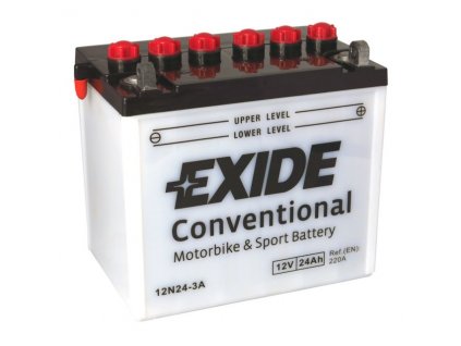 Motobaterie EXIDE BIKE Conventional 24Ah, 12V, 12N24-3A