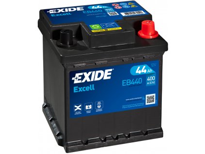 Autobaterie EXIDE Excell 44Ah, 400A, 12V, EB440