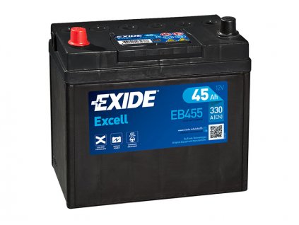 Autobaterie EXIDE Excell 45Ah, 300A, 12V, EB455