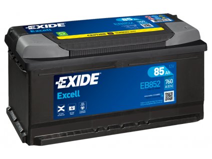 Autobaterie EXIDE Excell 85Ah, 760A, 12V, EB852