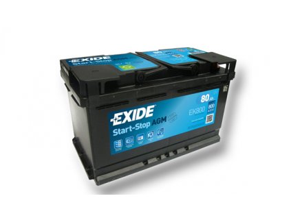 Autobaterie EXIDE START-STOP AGM 80Ah, 12V, EK800