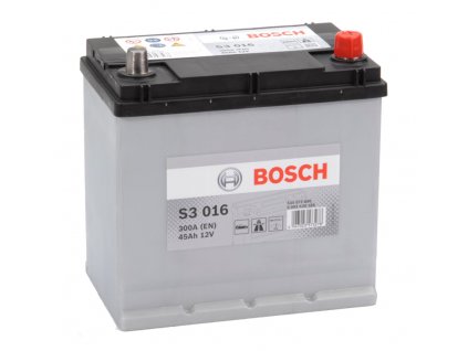 Autobaterie BOSCH S3 016, 45Ah, 12V (0 092 S30 160)