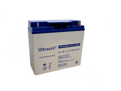 Ultracell UL18-12 (12V - 18Ah), VRLA-AGM záložní baterie