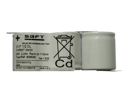 Baterie pro nouzová světla, osvětlení SAFT 3,6V 2200mAh vysokoteplotní (3SBSVT1/2D)