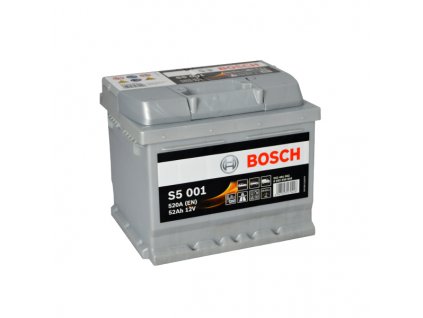 Autobaterie BOSCH S5 001, 52Ah, 12V (0 092 S50 010)