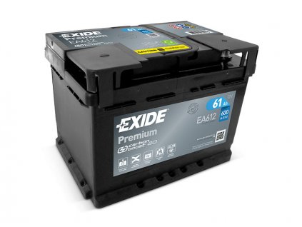 Autobaterie EXIDE Premium 61Ah, 12V, EA612