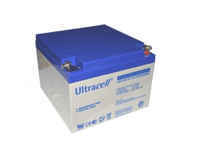 Ultracell UCG26-12 (12V - 26Ah), VRLA-GEL trakční baterie