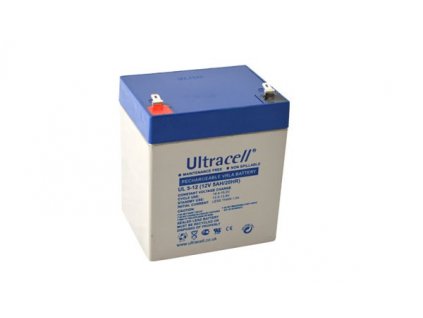 Ultracell UL5-12F1 (12V - 5Ah), VRLA-AGM záložní baterie