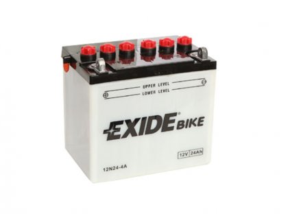 Motobaterie EXIDE BIKE Conventional 24Ah, 12V, 12N24-4A