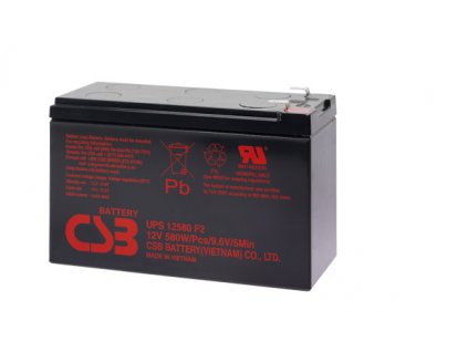 Baterie CSB UPS12580 F2, 12V, 9Ah (vysokozátěžová)