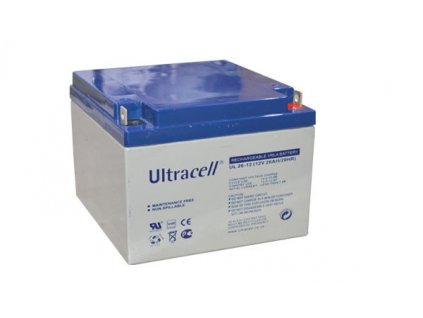 Ultracell UL26-12 (12V - 26Ah), VRLA-AGM záložní baterie