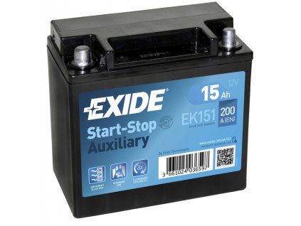 Autobaterie EXIDE START-STOP 12V 15Ah 200A EK151