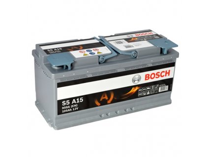 Autobaterie BOSCH S5A 150, 105Ah, 12V, AGM (0 092 S5A 150)