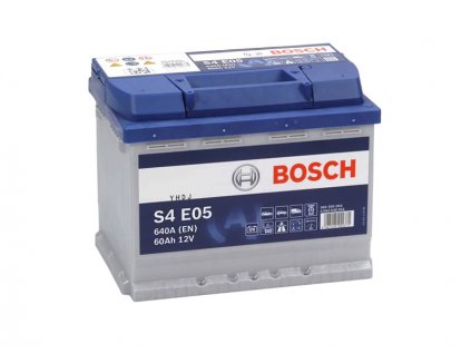 Autobaterie BOSCH S4 E05, 60Ah, 12V, EFB (0 092 S4E 050)