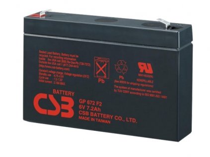 Baterie CSB GP672, 6V, 7,2Ah