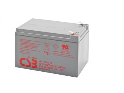 Baterie CSB HR1251W F2, 12V, 13,5Ah