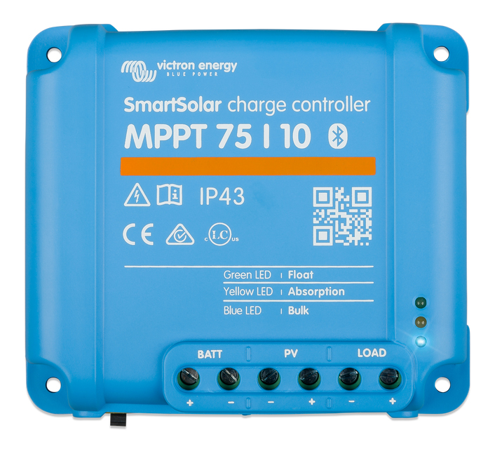 Victron Energy Solární regulátor SmartSolar MPPT 75/10, 12/24V, 10A Victron Energy Solární regulátor SmartSolar MPPT 75/10, 12/24V, 10A
