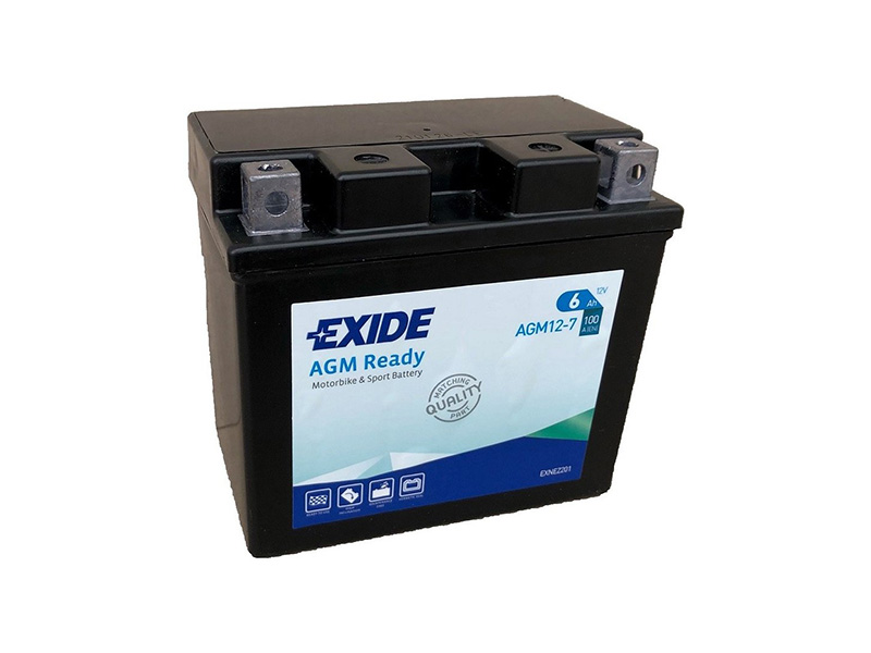 Levně Motobaterie EXIDE BIKE AGM Ready 6Ah, 12V, AGM12-7 (YTZ7S-BS)