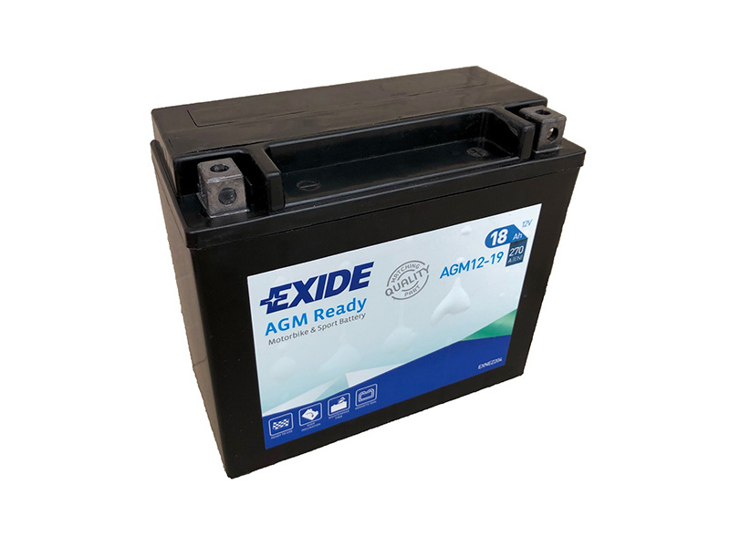 Levně Motobaterie EXIDE BIKE AGM Ready 18Ah, 12V, AGM12-19 (YTX20L-BS)