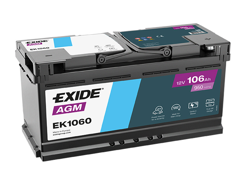 Levně Exide AGM 12V 106Ah 950A EK1060
