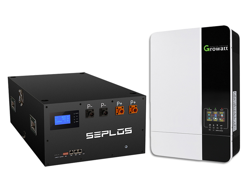 Set lithiová baterie SEPLOS MASON-280 2.0 (14kWh)+ měnič Growatt SPF 5000ES (5000W), 48V
