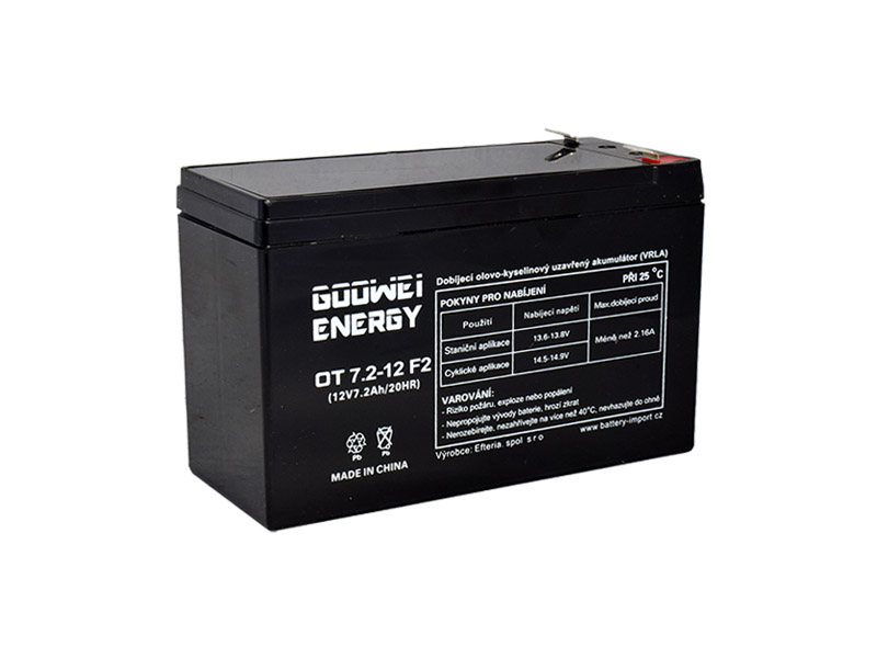 Baterie pro UPS (1x Goowei Energy OT7.2-12 F2) Baterie pro UPS (1x Goowei Energy OT7.2-12 F2)