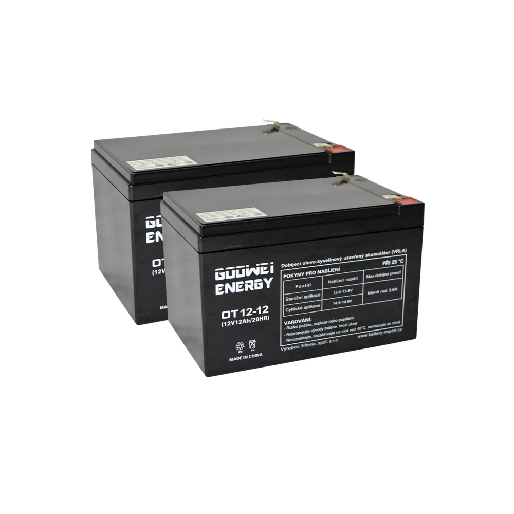 Baterie pro UPS (2x Goowei Energy OT12-12 F2) Baterie pro UPS (2x Goowei Energy OT12-12 F2)