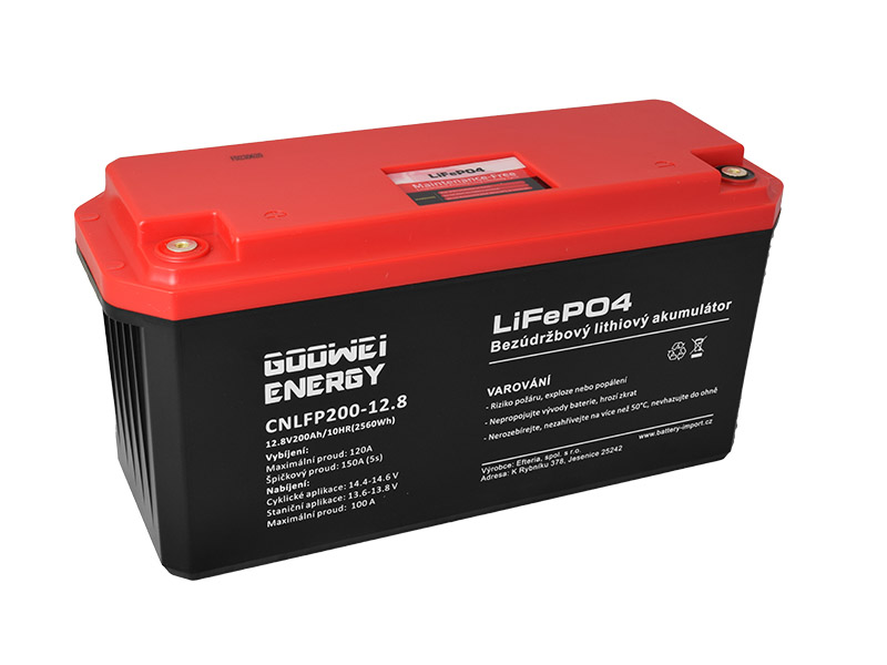 Levně GOOWEI ENERGY CNLFP200-12.8 200Ah 12.8V