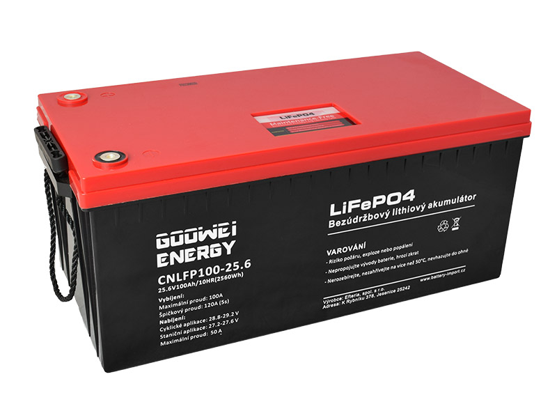 GOOWEI ENERGY CNLFP100-25.6 100Ah 25.6V GOOWEI ENERGY CNLFP100-25.6 100Ah 25.6V
