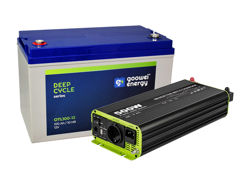 Kosun / Goowei Energy Záložní zdroj pro oběhové čerpadlo – set (Kosun 500W RSC500P-212 + Goowei Energy 100Ah OTL100-12)