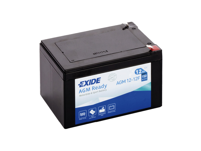 Levně Motobaterie EXIDE BIKE AGM Ready AGM12-12F, 12V, 12Ah, 150A