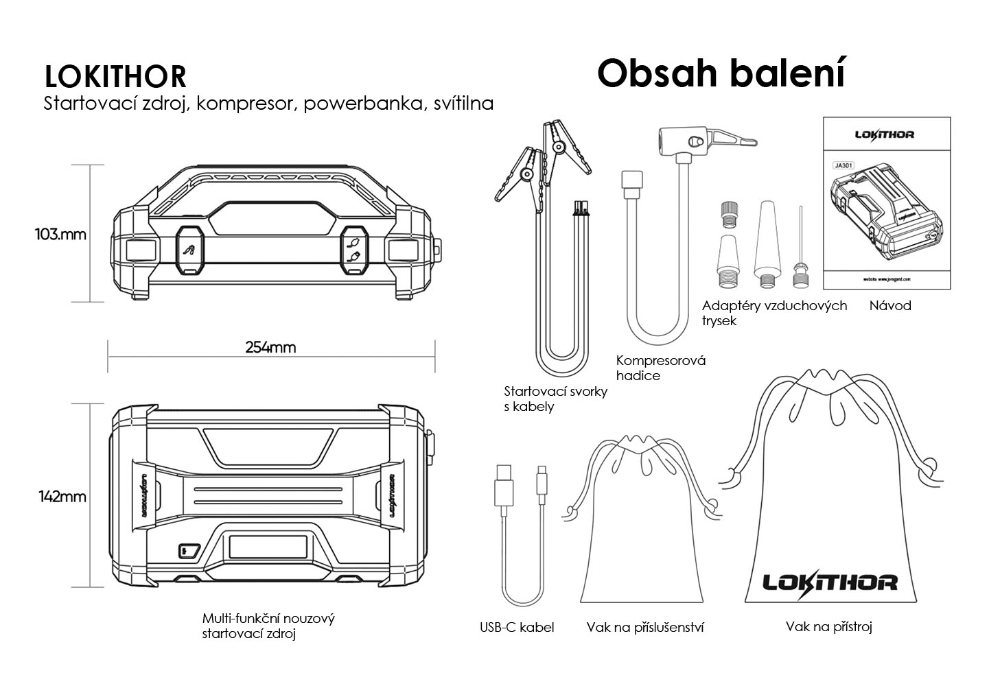 LOKITHOR JA302 PRO 3000A (obrázek 4)