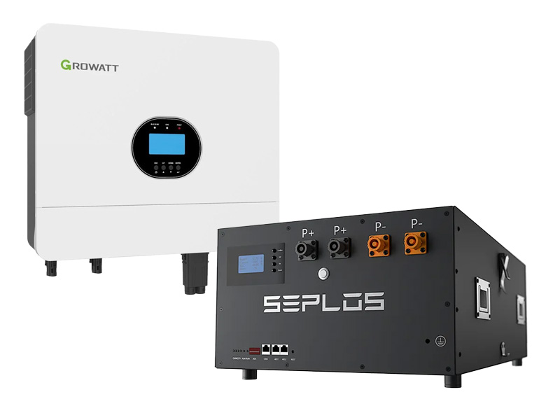 Levně Set lithiová baterie SEPLOS MASON-280 3.0 (14.3kWh) + měnič Growatt SPF 6000 ES (6000W), 48V
