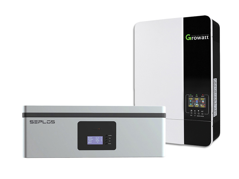 Levně Set lithiová baterie SEPLOS POLO-S (5.32kWh) + měnič Growatt SPF 5000ES (5000W), 48V