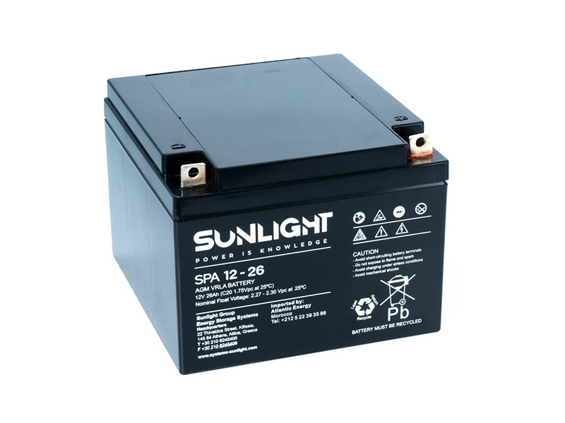 Levně Záložní baterie Sunlight SPA 12-26, 12V, 26Ah