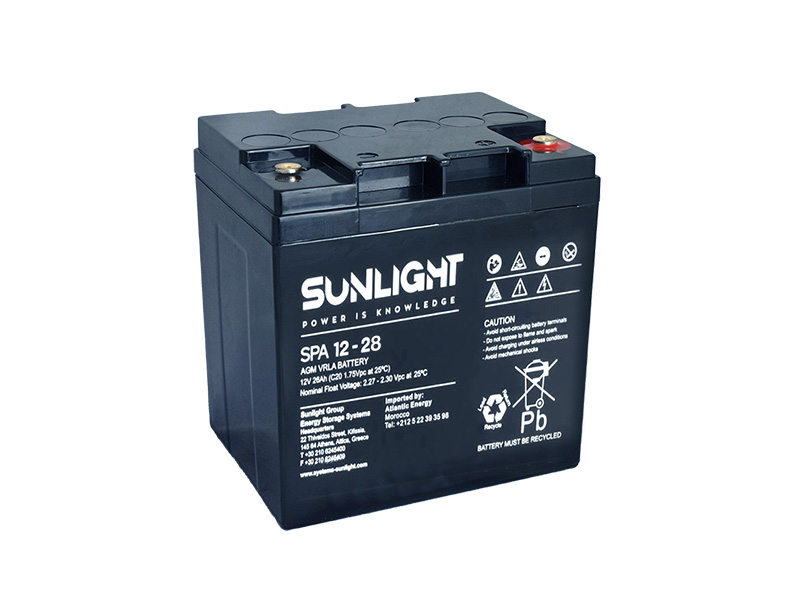 Levně Záložní baterie Sunlight SPA 12-28, 12V, 28Ah