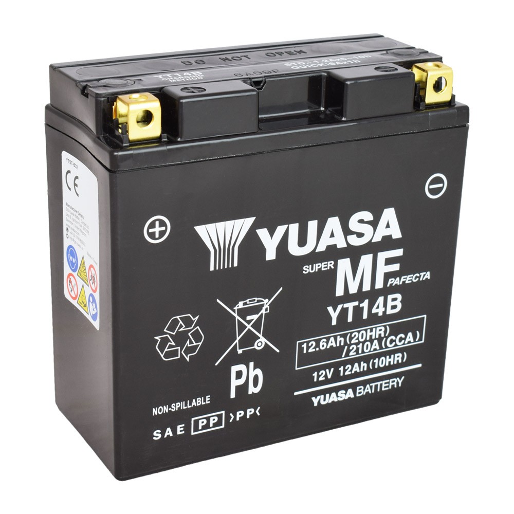 Motobaterie YUASA YT14B (factory activated), 12V, 12Ah