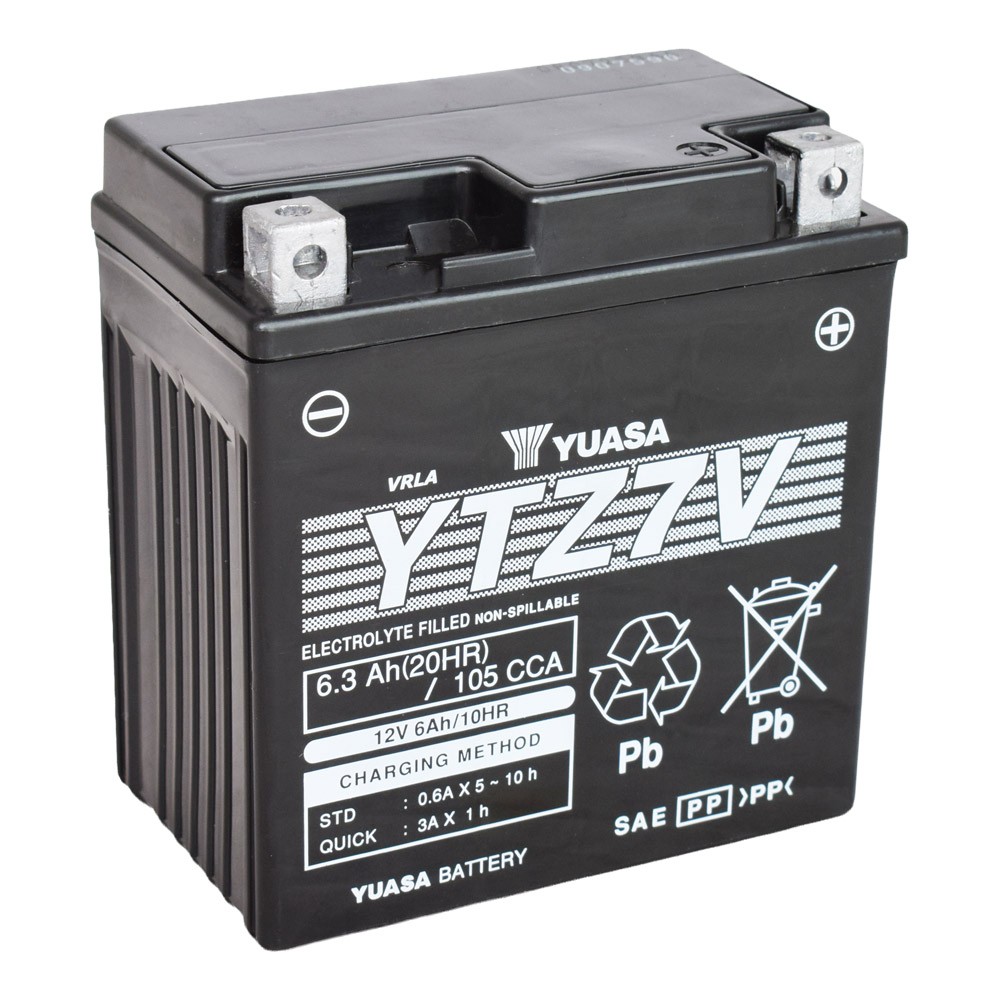 Motobaterie YUASA YTZ7V (factory activated), 12V, 6Ah