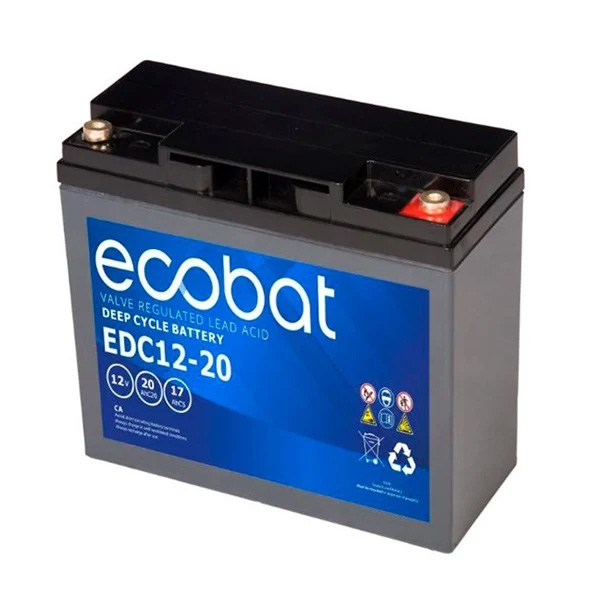 Ecobat Trakční baterie EDC12-20, 20Ah, 12V