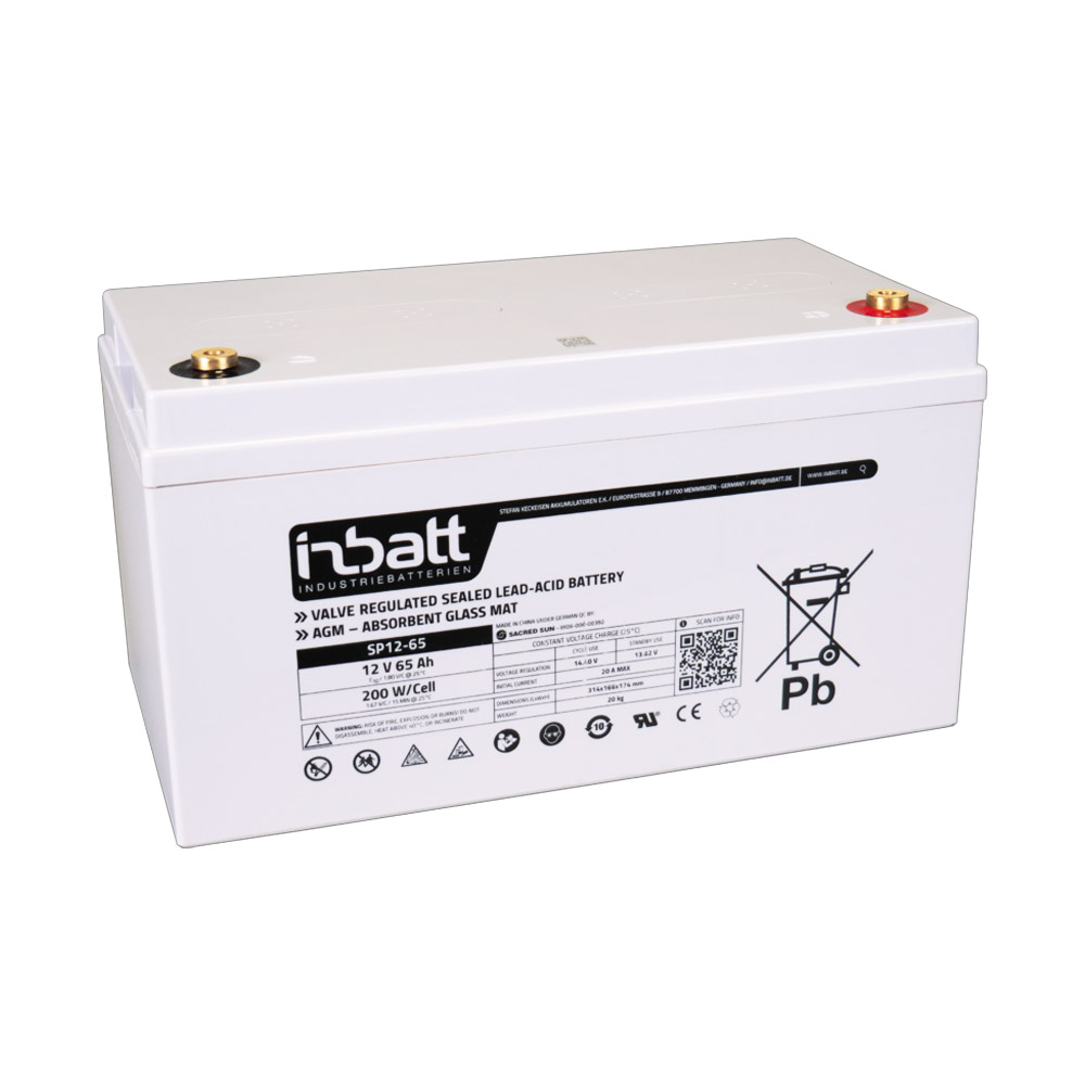 Záložní baterie INBATT SP12-65, 12V, 65Ah