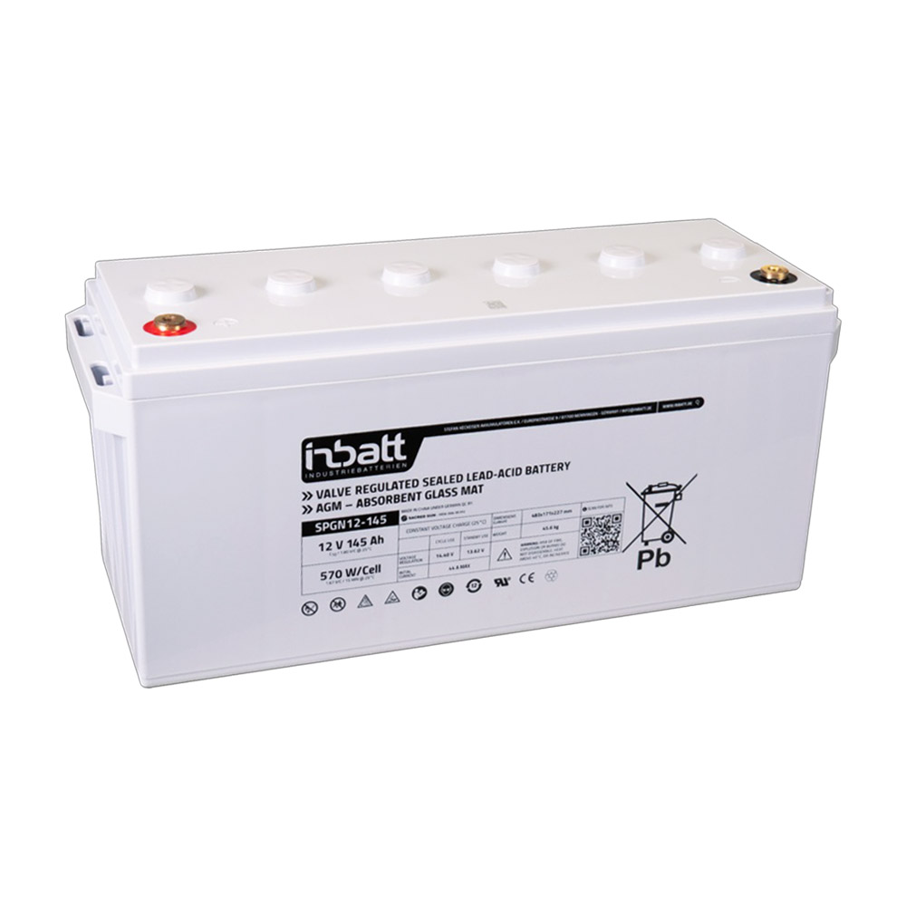 Záložní baterie INBATT SPGN12-145, 12V, 145Ah
