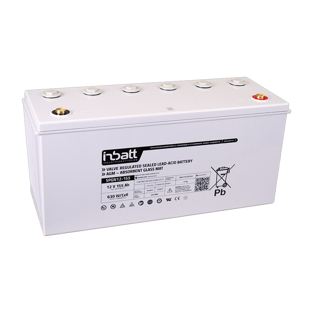 Záložní baterie INBATT SPGN12-155, 12V, 155Ah