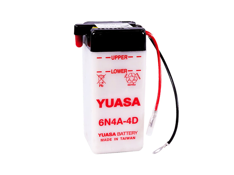Levně Motobaterie YUASA (originál) 6N4A-4D, 6V, 4Ah